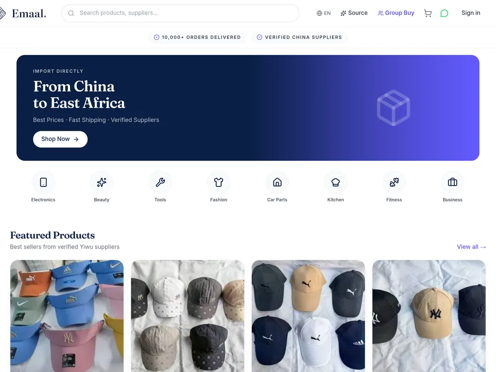 Emaal — live site preview